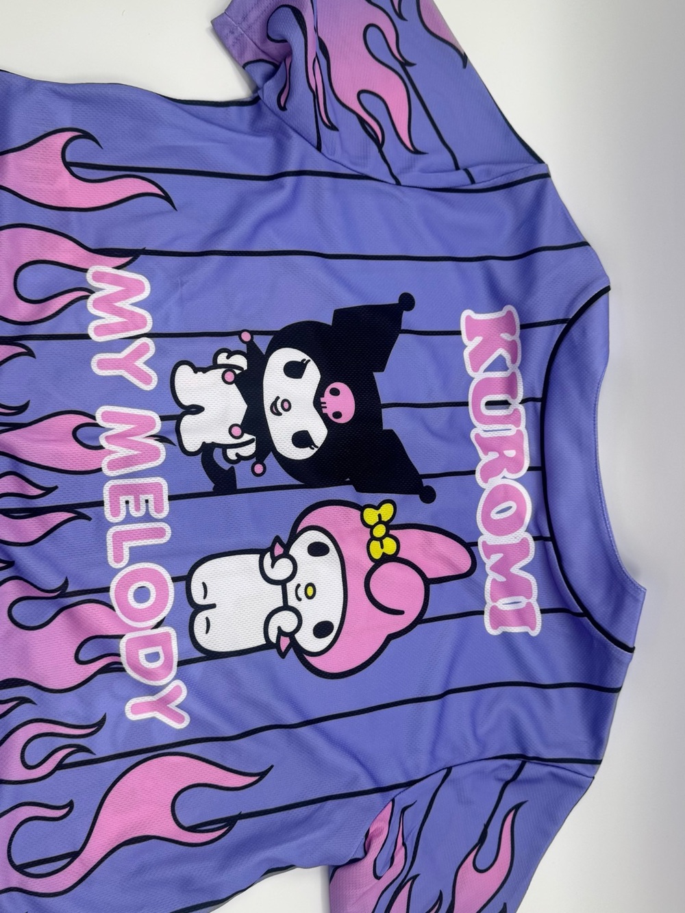 Sanrio Lavender Kuromi & My Melody Graphic Short Sleeve Tee